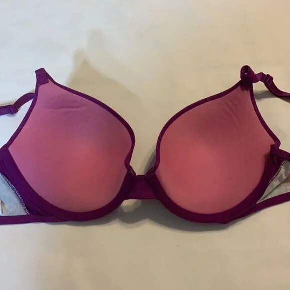PINK Victoria's Secret size 32D "wear everywhere push-up" underwire bra - Picture 2 of 7